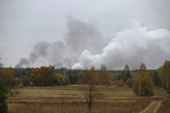 Взрыв произошёл на военном складе под Черниговом