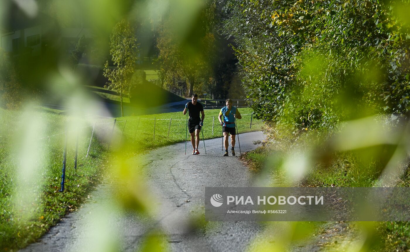 Тренировочный сбор российских команд по биатлону и лыжным гонкам