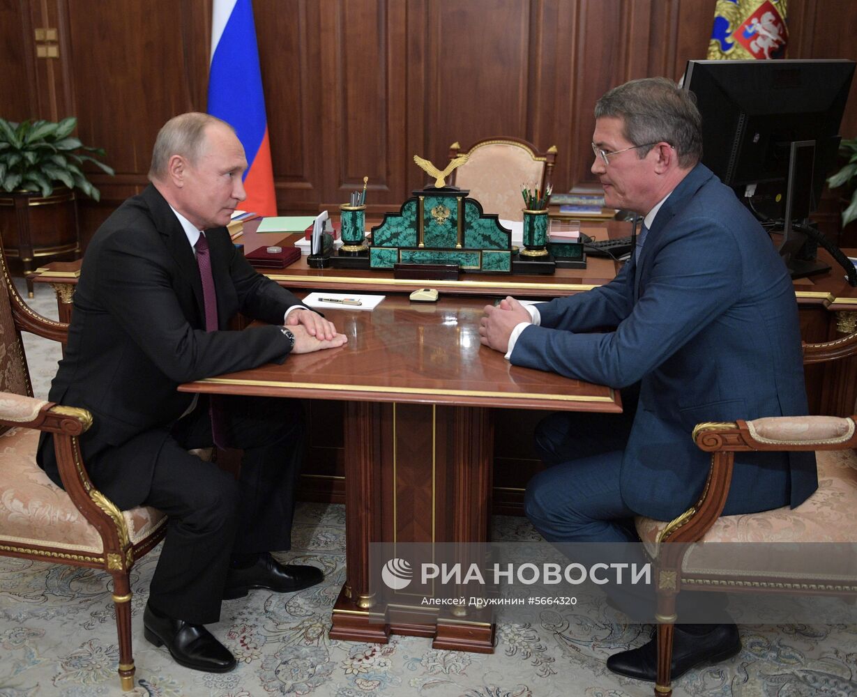 Президент РФ В. Путин назначил врио главы Башкирии Р. Хабирова