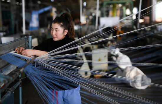 Фабрика по производству ковров «Эрдэнэт Хивс» в Монголии