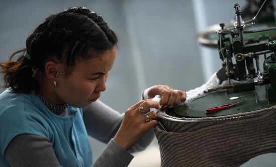 Фабрика по производству ковров «Эрдэнэт Хивс» в Монголии