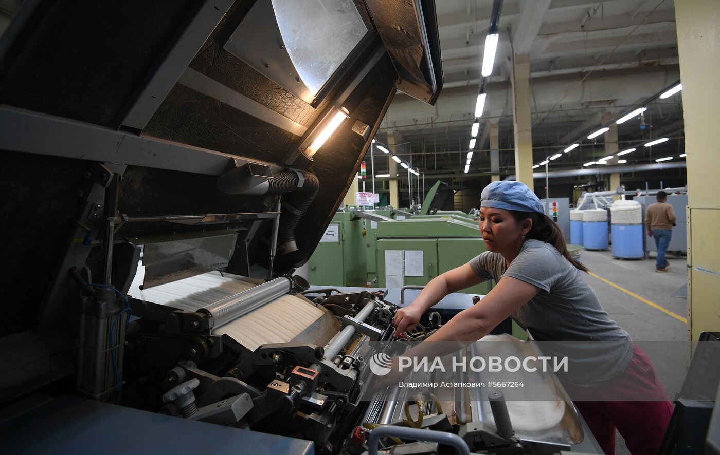 Фабрика по производству ковров «Эрдэнэт Хивс» в Монголии