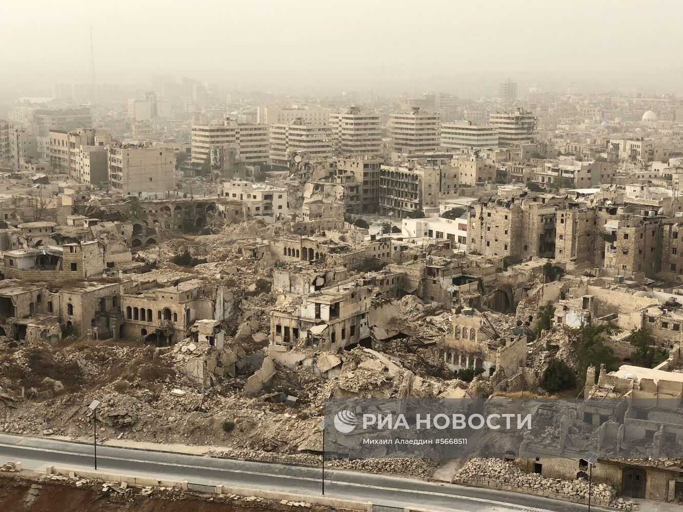 Город Алеппо в Сирии