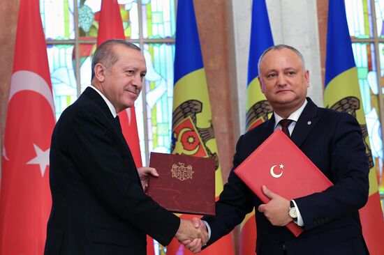 Визит президента Турции Р. Т. Эрдогана в Кишинёв