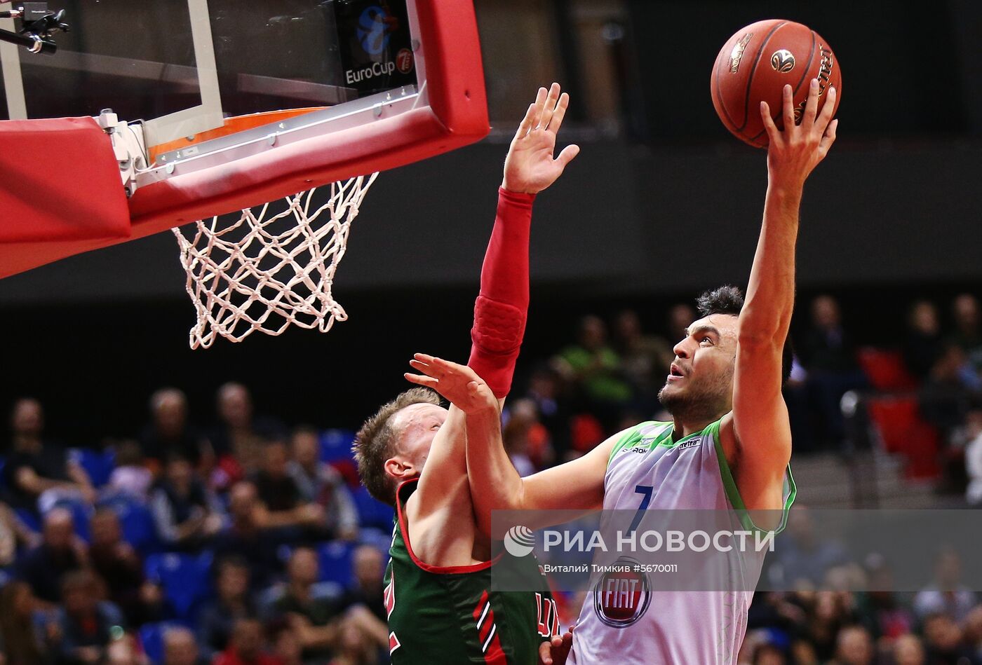 Баскетбол. Кубок Европы. Матч "Локомотив-Кубань" - "Тофаш"