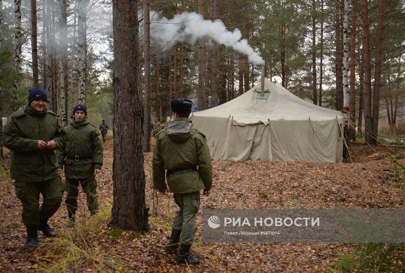 Учебные сборы сотрудников следственного комитета в Свердловской области