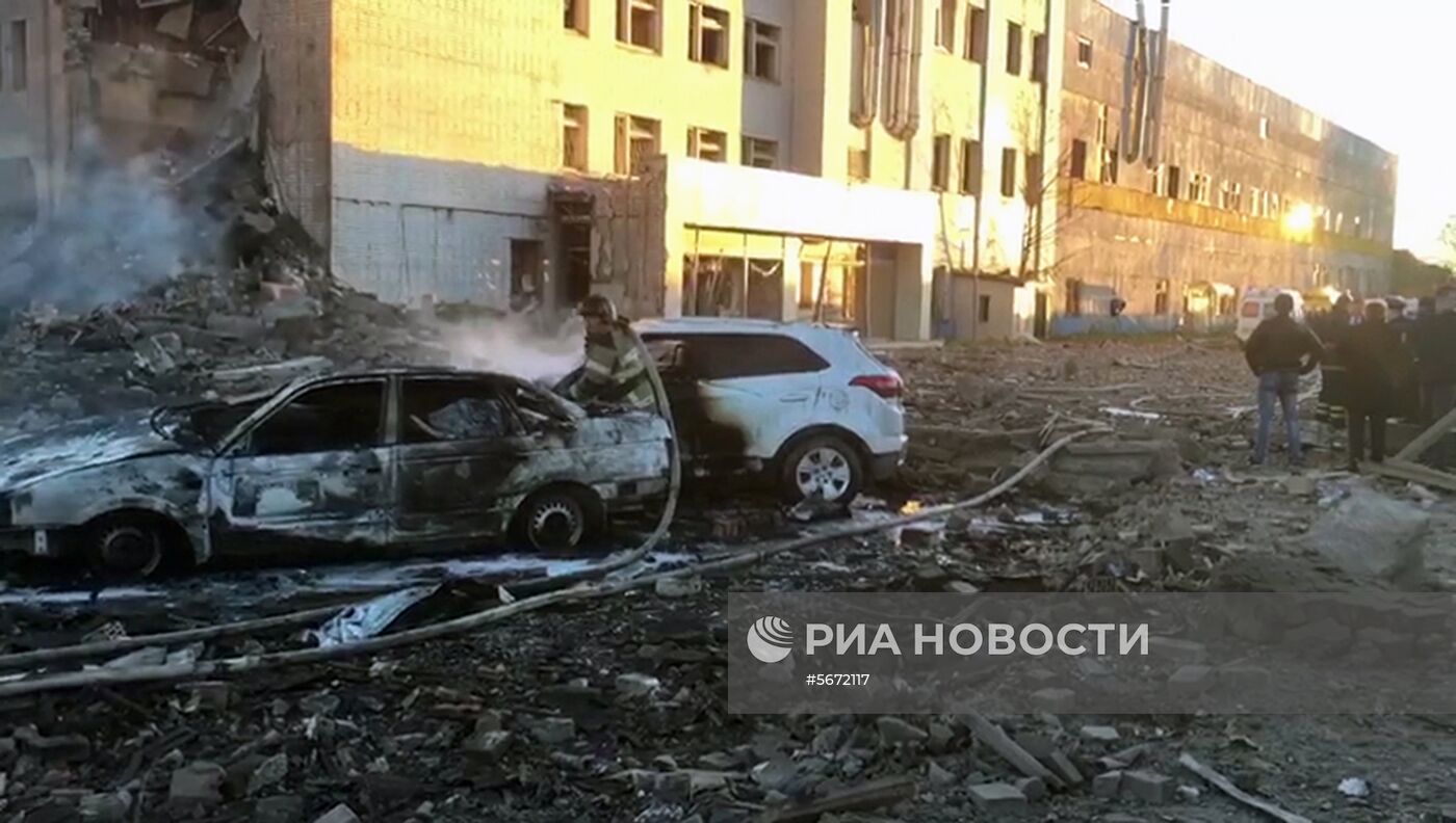 Взрыв на заводе пиротехники «Авангард» в Ленинградской области