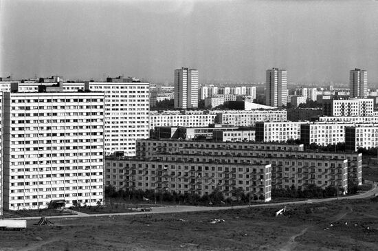 Жилой массив на Юго-Западе Москвы.
