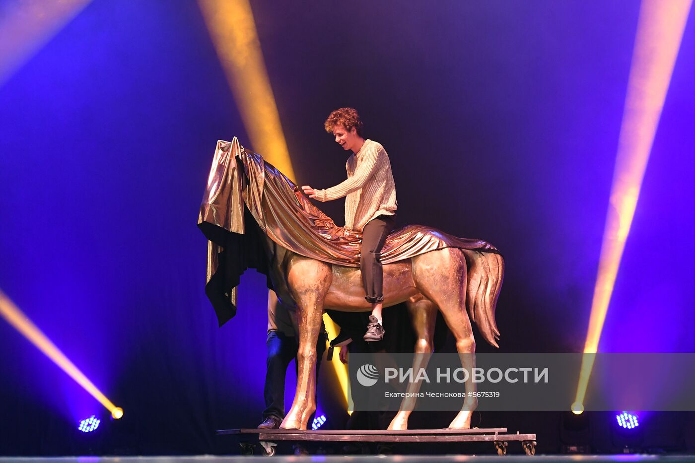 Репетиция спектакля "Макбет" в театре Ермоловой