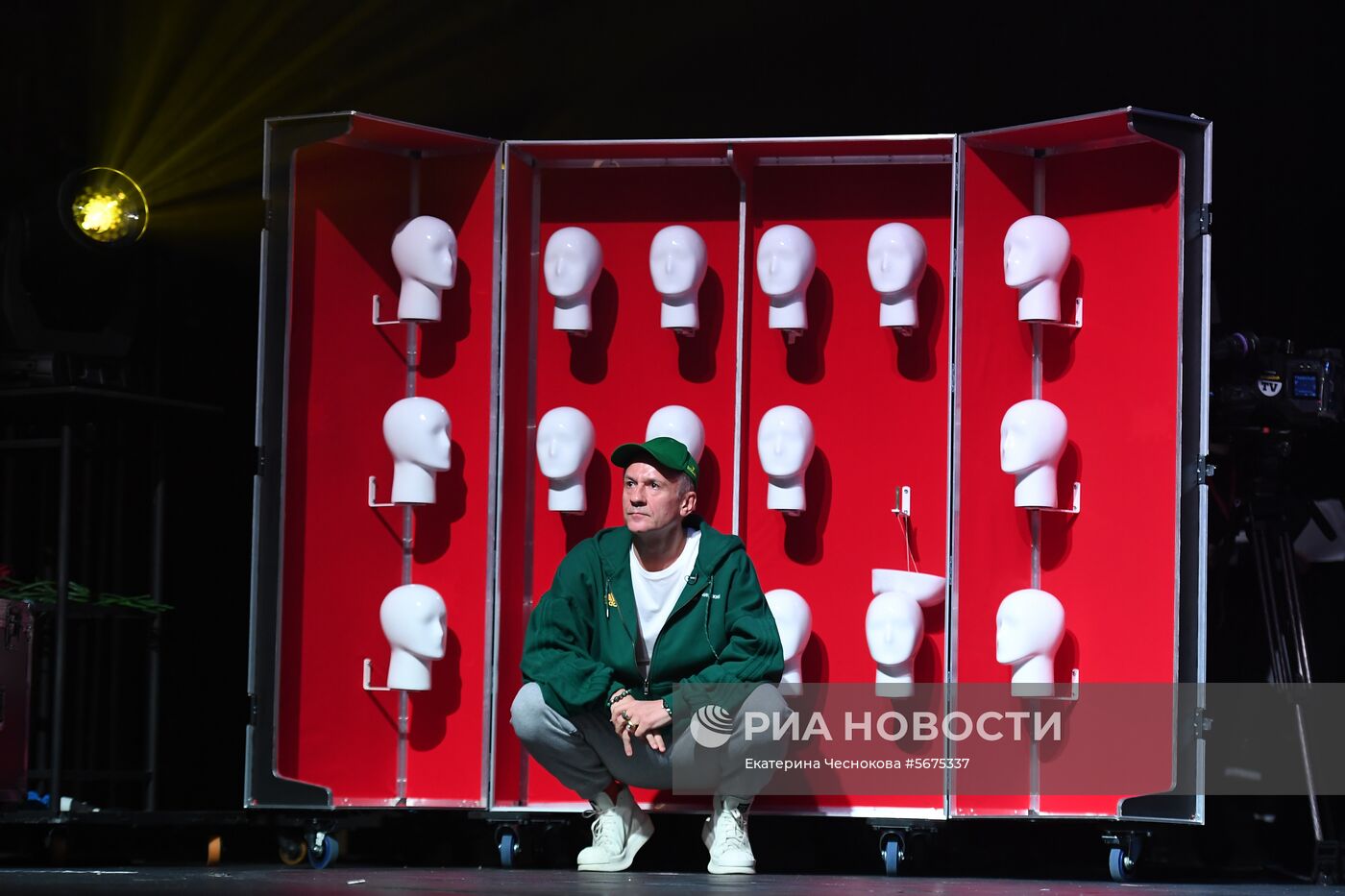 Репетиция спектакля "Макбет" в театре Ермоловой