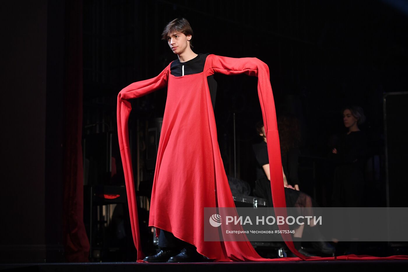 Репетиция спектакля "Макбет" в театре Ермоловой