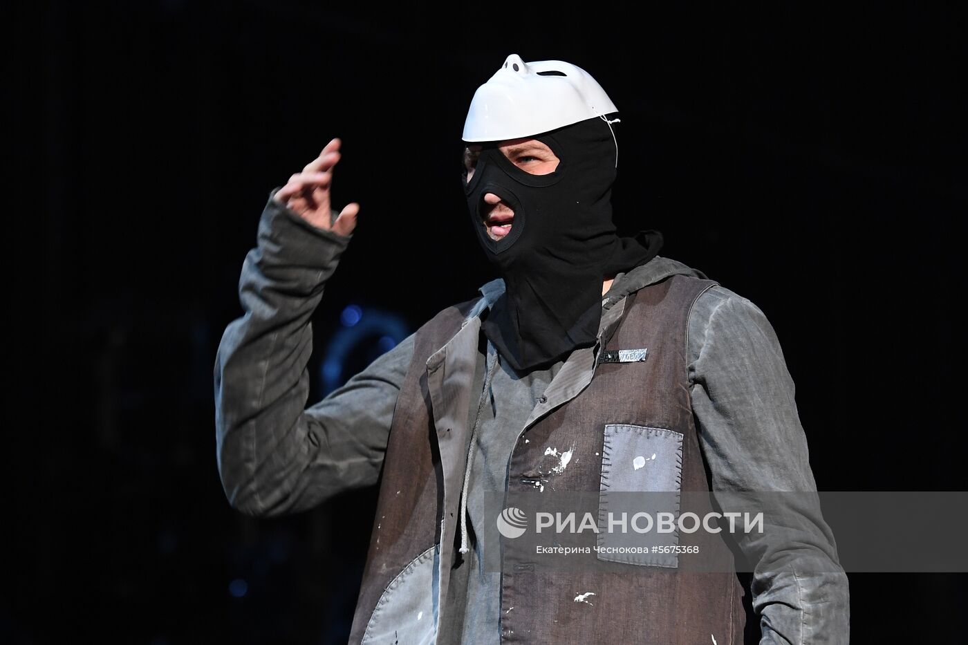 Репетиция спектакля "Макбет" в театре Ермоловой