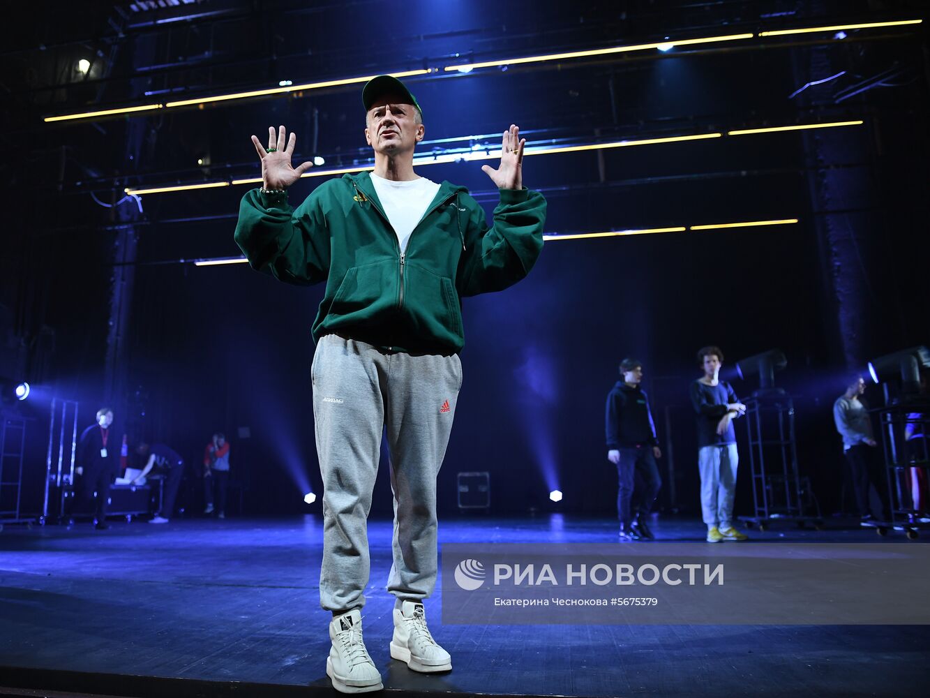 Репетиция спектакля "Макбет" в театре Ермоловой