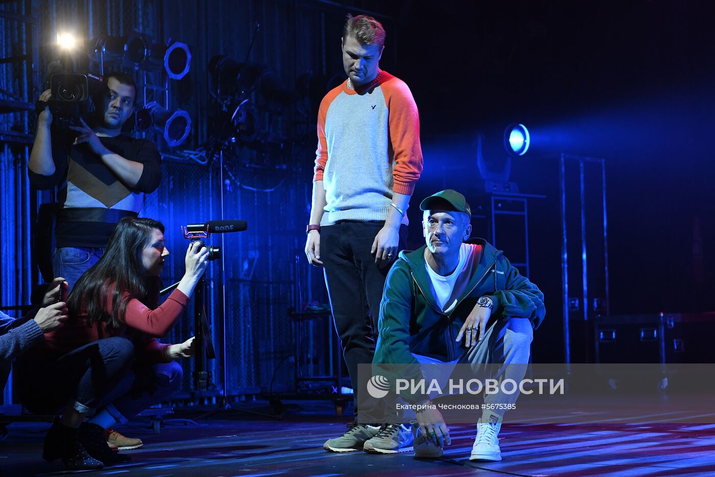 Репетиция спектакля "Макбет" в театре Ермоловой