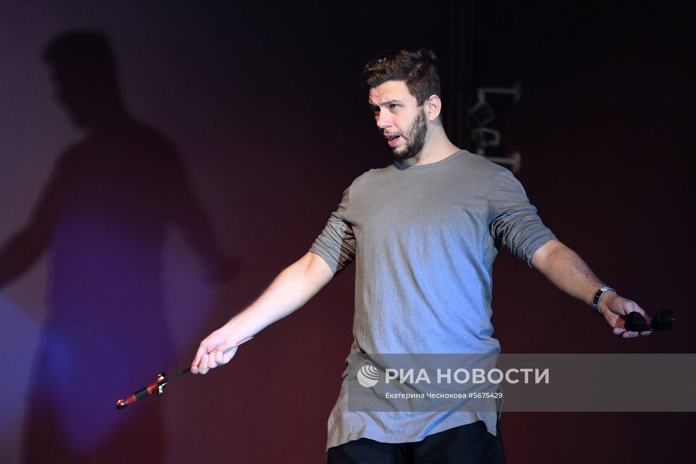 Репетиция спектакля "Макбет" в театре Ермоловой