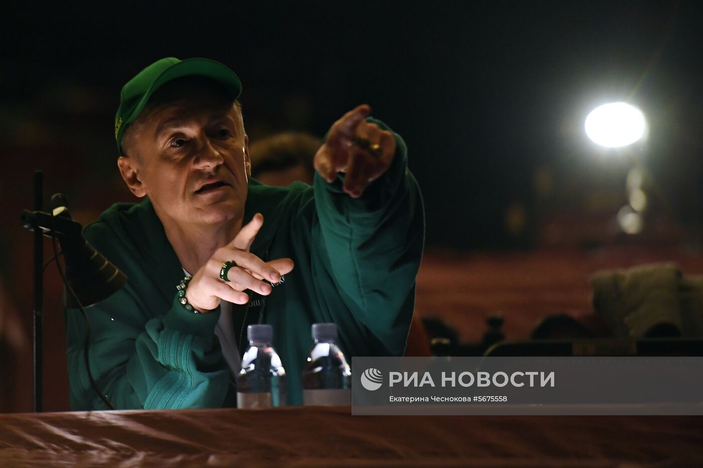 Репетиция спектакля "Макбет" в театре Ермоловой