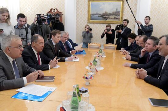 Встреча главы МИД РФ С. Лаврова с «астанинской тройкой» 
