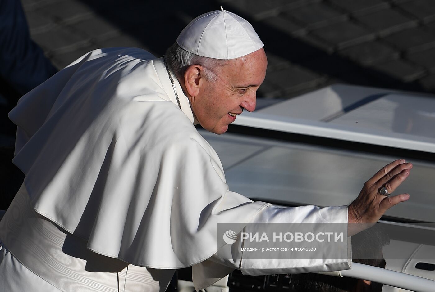 Общая аудиенция Папы Римского Франциска на площади Святого Петра в Ватикане