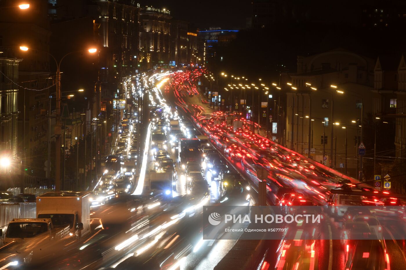 Пробки на дорогах в Москве