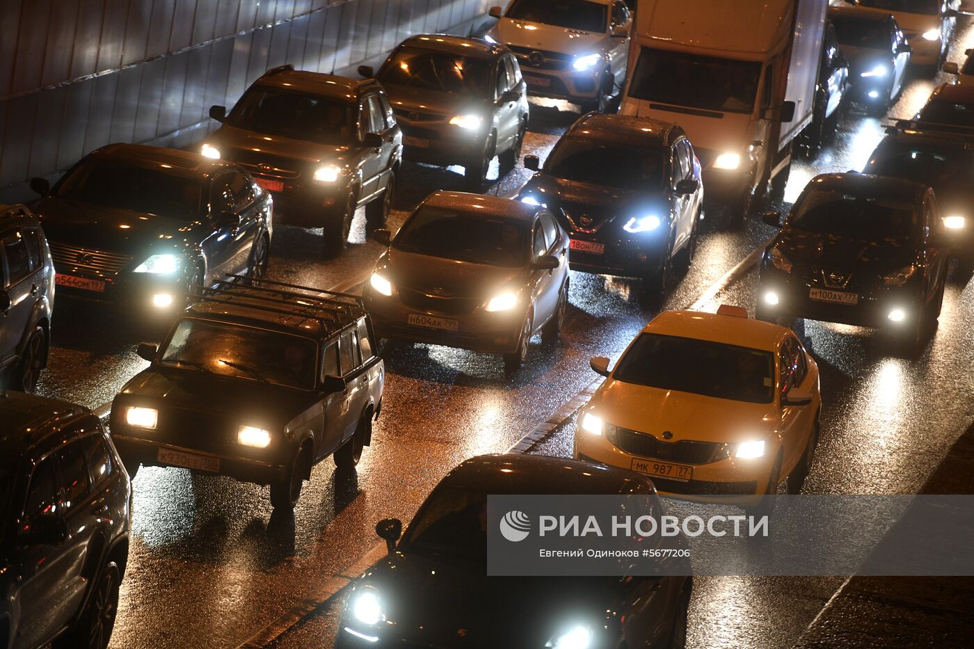 Пробки на дорогах в Москве