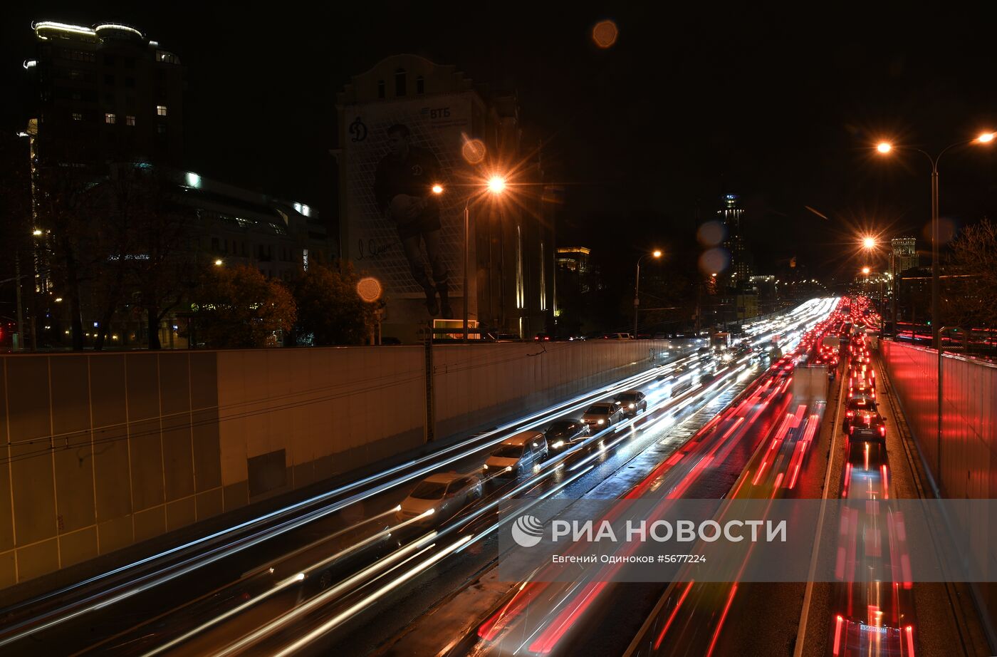 Пробки на дорогах в Москве