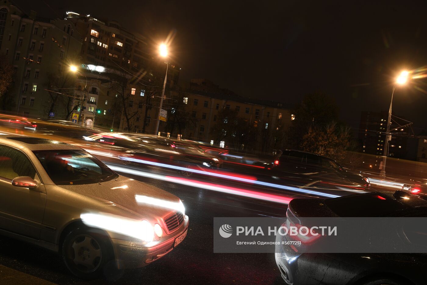 Пробки на дорогах в Москве