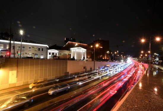 Пробки на дорогах в Москве