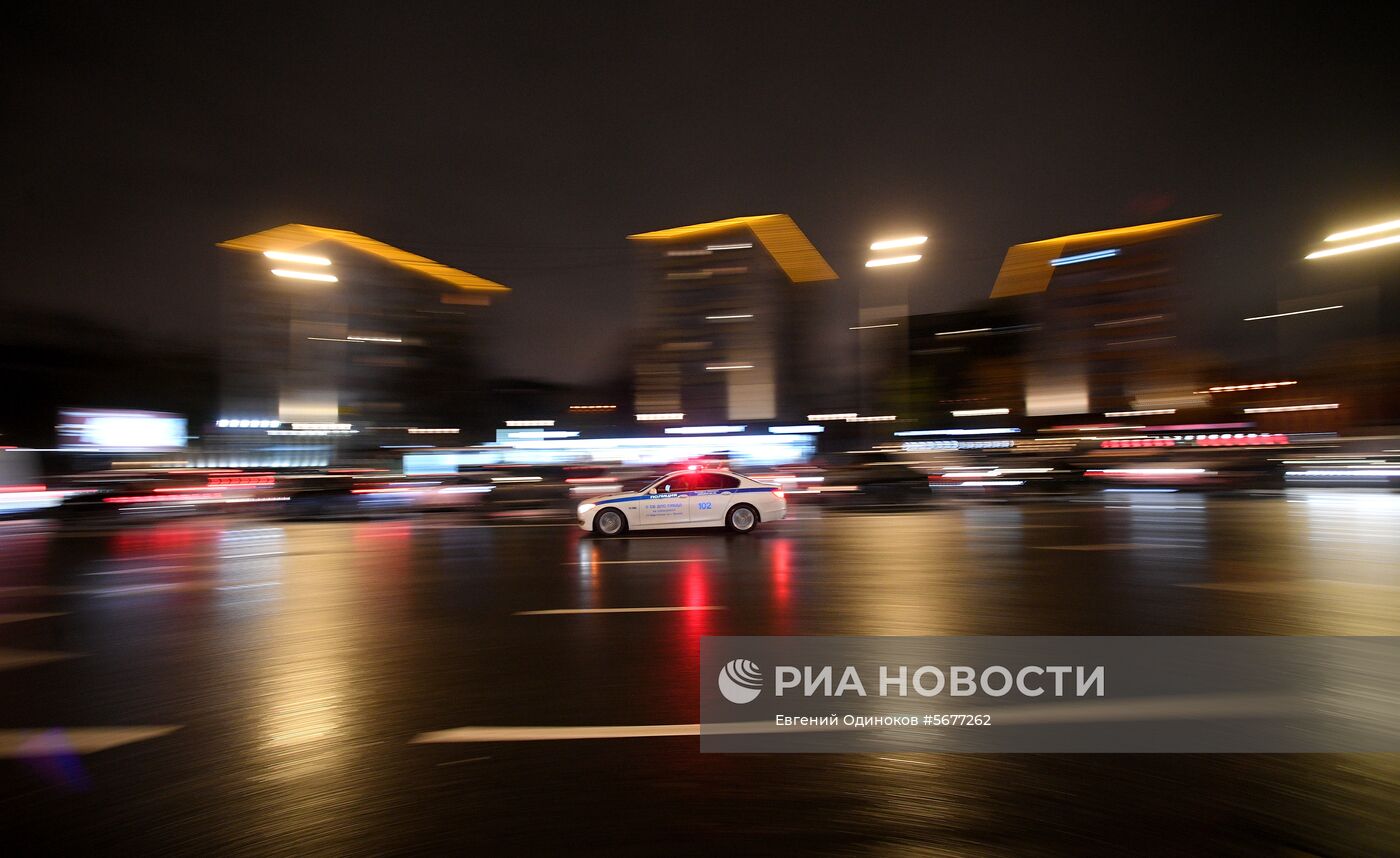 Пробки на дорогах в Москве