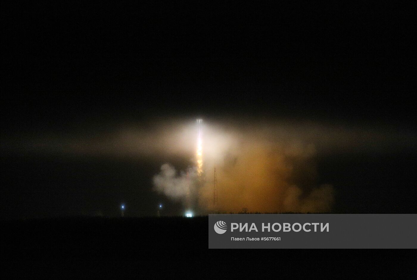 Запуск ракеты «Союз-2» со спутником военного назначения с космодрома Плесецк