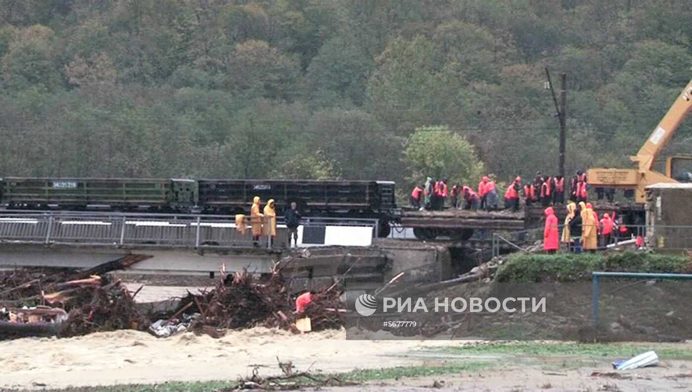 Ликвидация последствий подтопления на Кубани