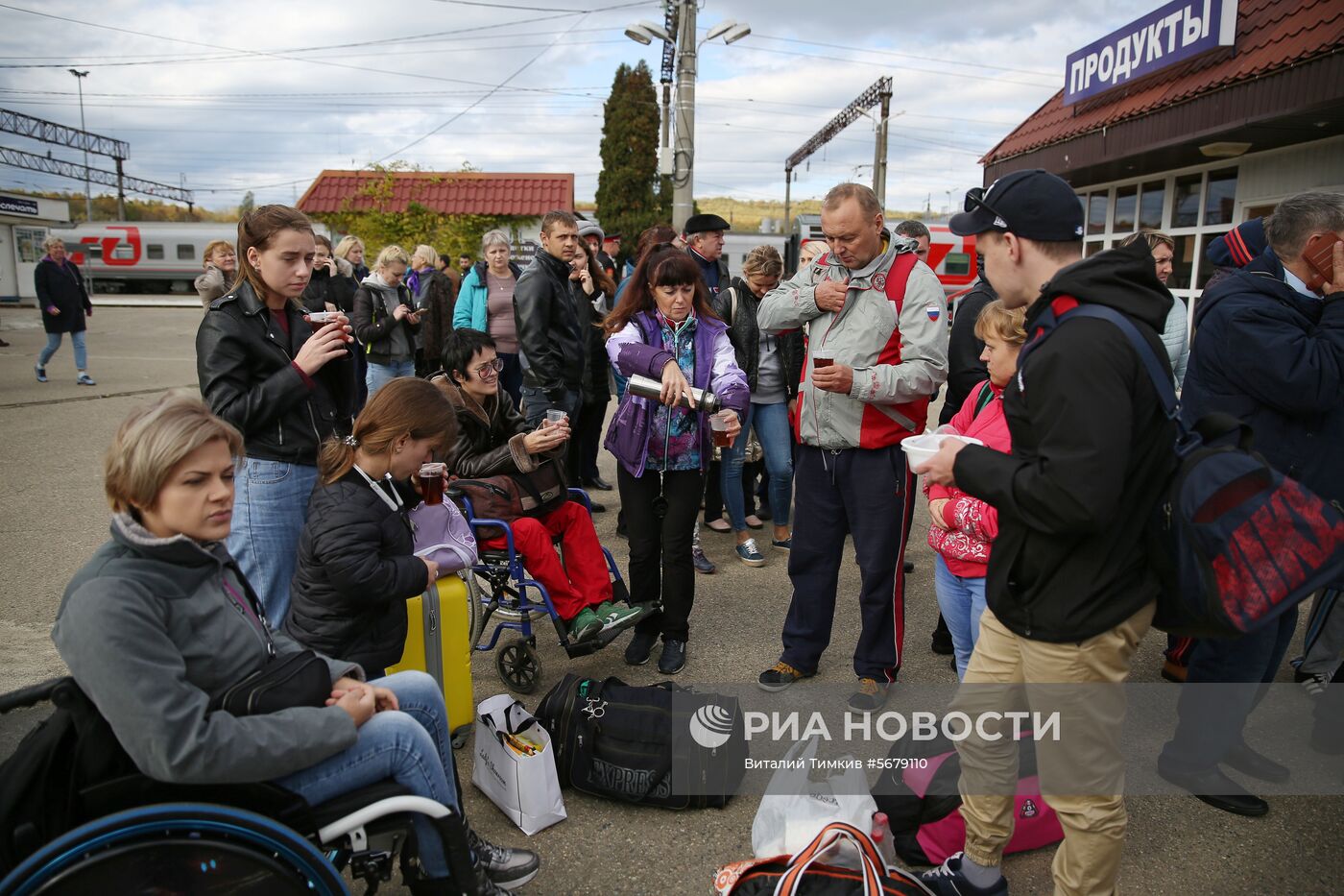 Ситуация на железнодорожной станции Горячий Ключ в Краснодарском крае
