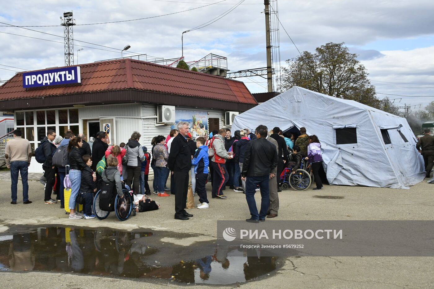 Ситуация на железнодорожной станции Горячий Ключ в Краснодарском крае