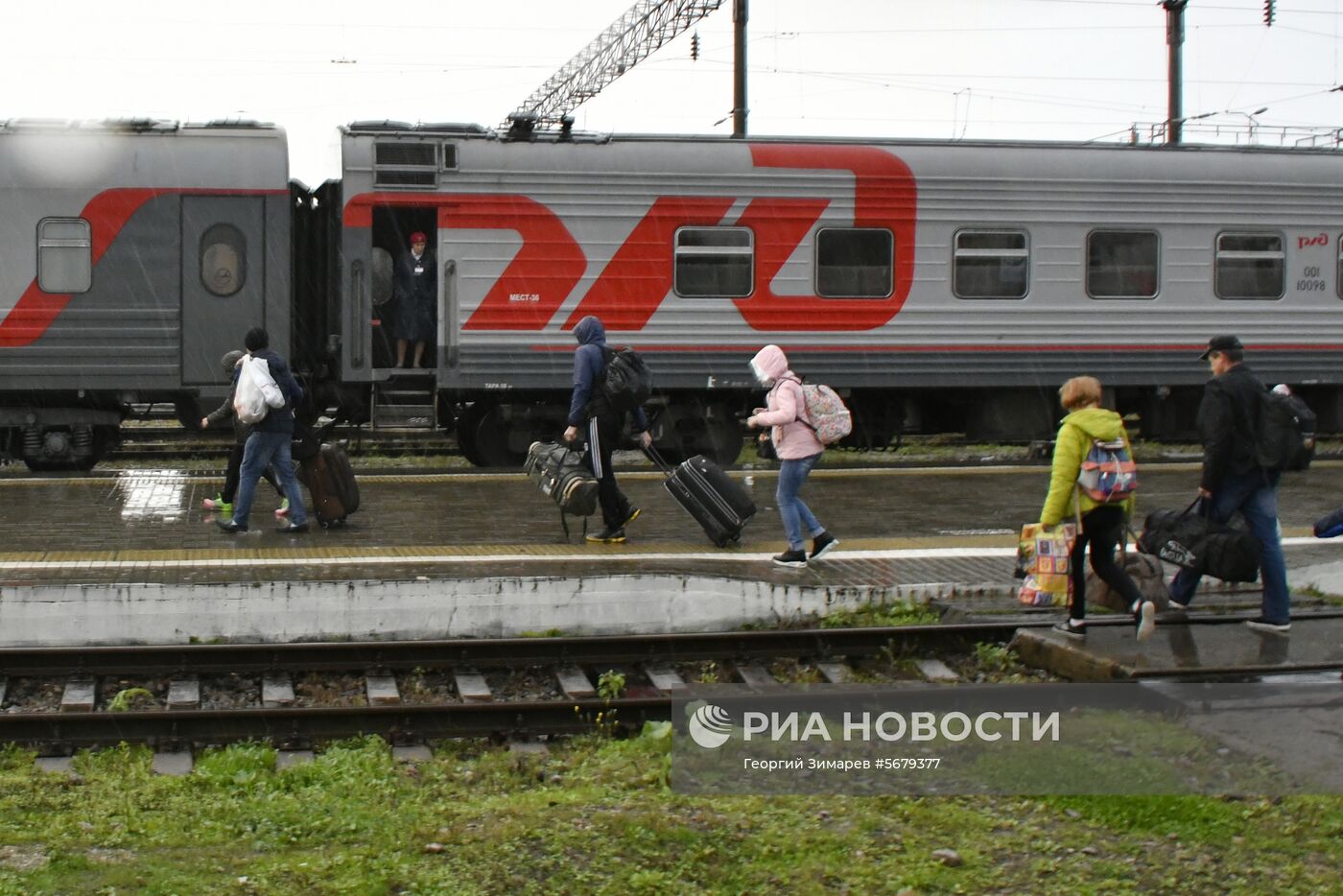 Ситуация на железнодорожной станции Горячий Ключ в Краснодарском крае