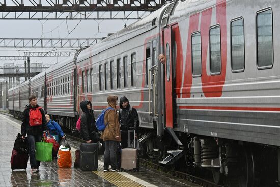 Ситуация на железнодорожной станции Горячий Ключ в Краснодарском крае