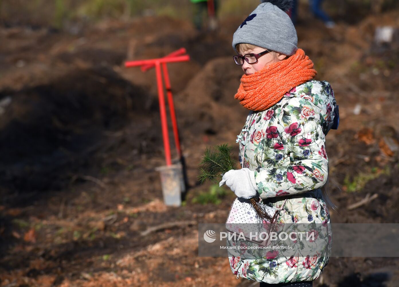 Акция по посадке леса в парке "Лосиный остров"