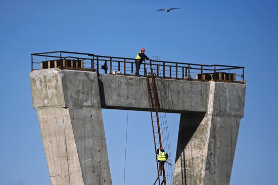 Строительство моста Благовещенск – Хэйхэ (КНР) через реку Амур