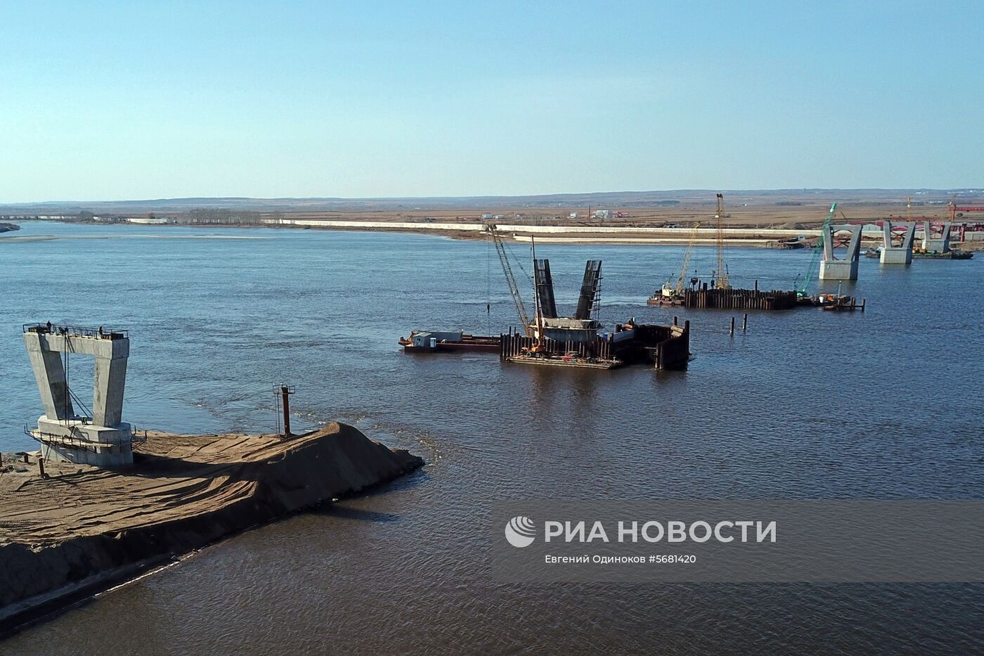 Строительство моста Благовещенск – Хэйхэ (КНР) через реку Амур