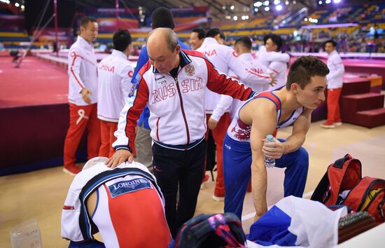 Спортивная гимнастика. Чемпионат мира. Мужчины. Командное многоборье