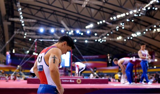 Спортивная гимнастика. Чемпионат мира. Мужчины. Командное многоборье