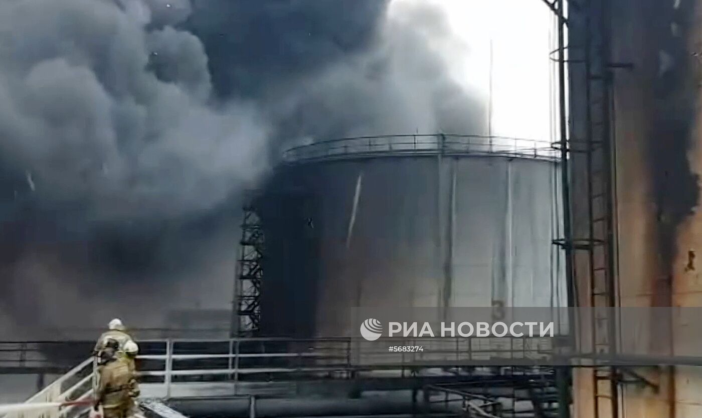 Пожар на нефтеперерабатывающей станции в ХМАО