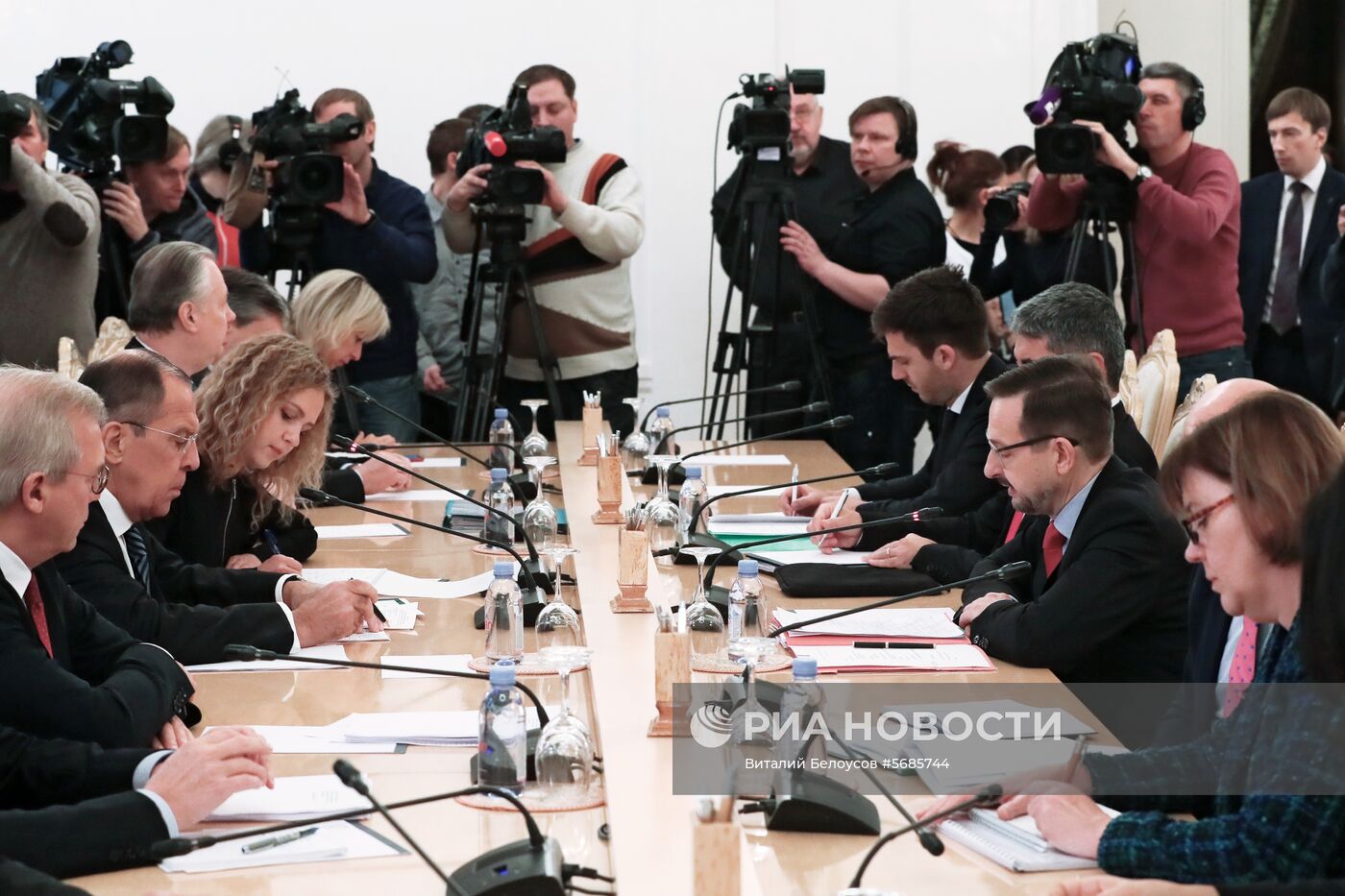 Встреча главы МИД РФ С. Лаврова с Генсекретарем ОБСЕ Т. Гремингером 