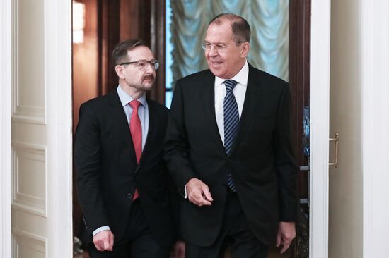 Встреча главы МИД РФ С. Лаврова с Генсекретарем ОБСЕ Т. Гремингером 