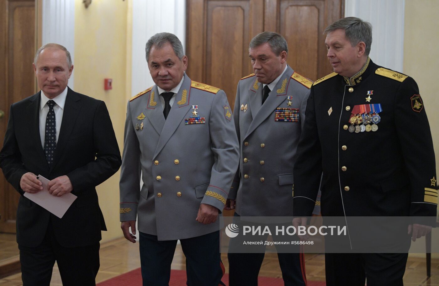 Президент РФ В. Путин принял участие в торжественном мероприятии по случаю 100-летия ГРУ