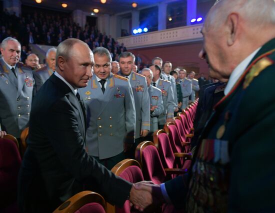 Президент РФ В. Путин принял участие в торжественном мероприятии по случаю 100-летия ГРУ