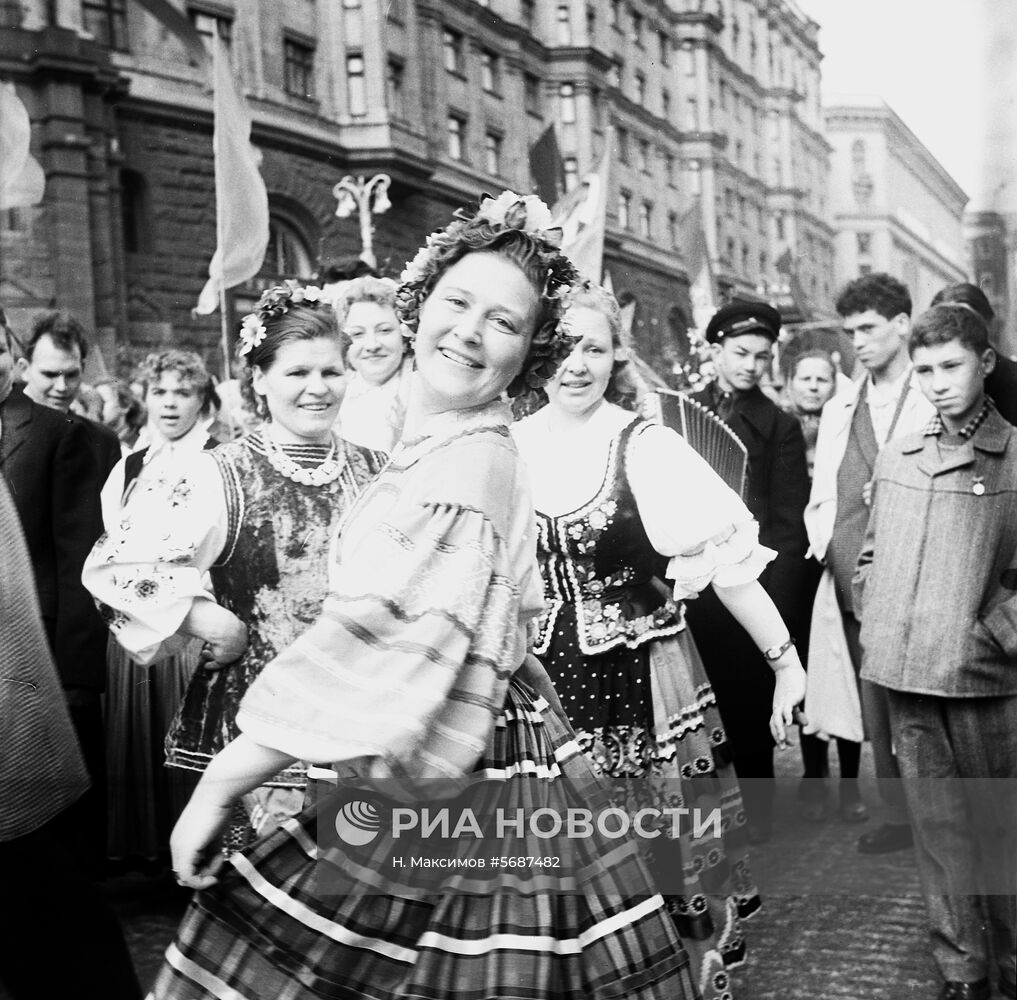 Первомайская демонстрация в Москве