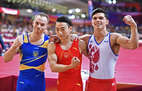 Спортивная гимнастика. Чемпионат мира. Отдельные снаряды. Второй день