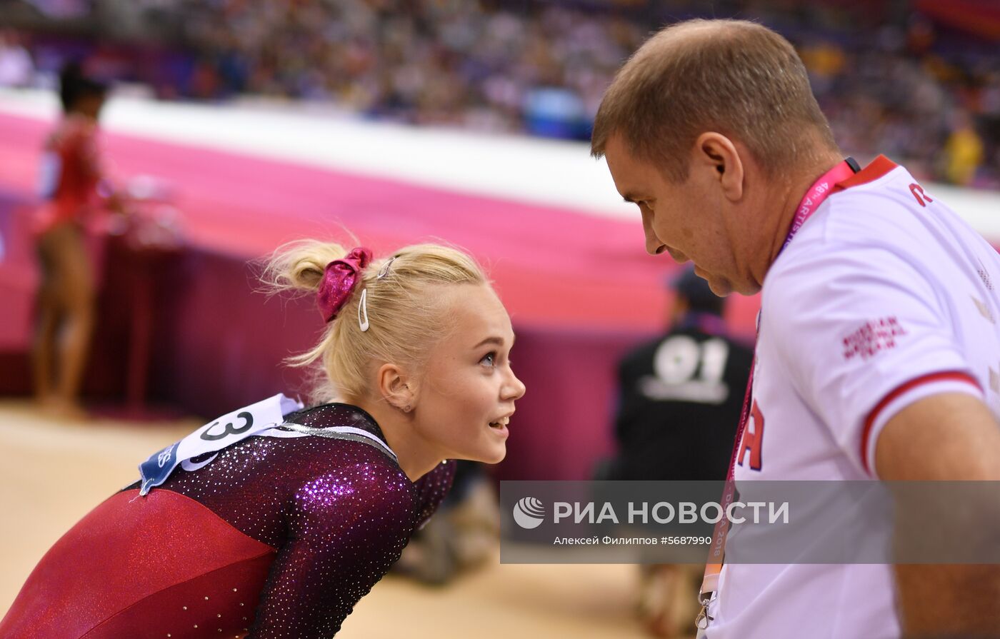 Спортивная гимнастика. Чемпионат мира. Отдельные снаряды. Второй день