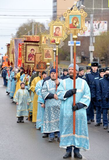Крестный ход в честь Казанской иконы Божией Матери