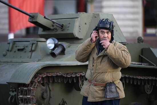 Репетиция  марша, посвященного 77-й годовщине парада 1941 года