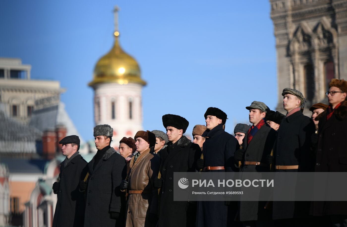 Репетиция  марша, посвященного 77-й годовщине парада 1941 года